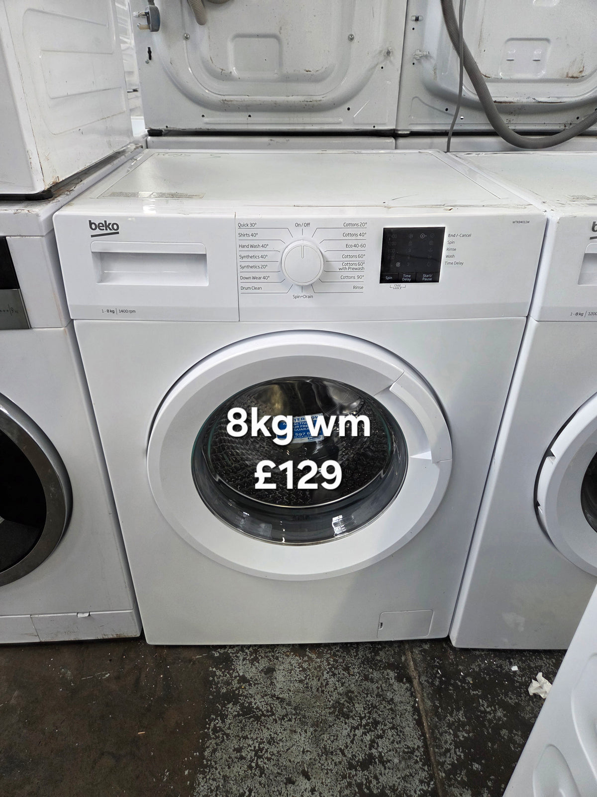 Beko WTK84011W 8kg washing machine Refurbished | 120 Day Warranty | Free Delivery