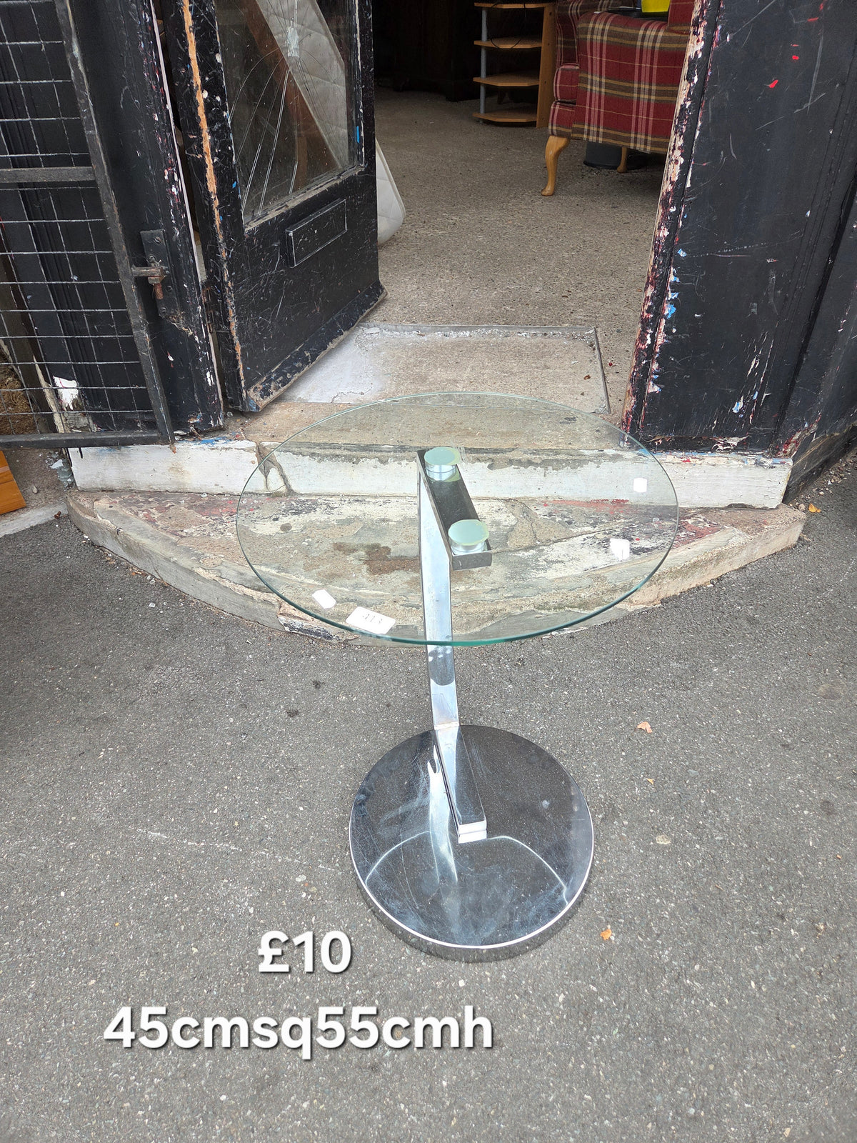 Glass side table Free Delivery in Leicester