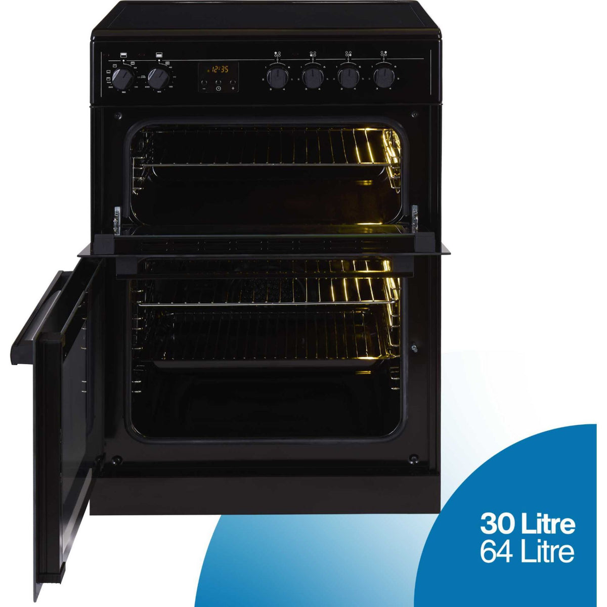 Altimo 60cm Electric Double Oven Cooker - CEDC602B