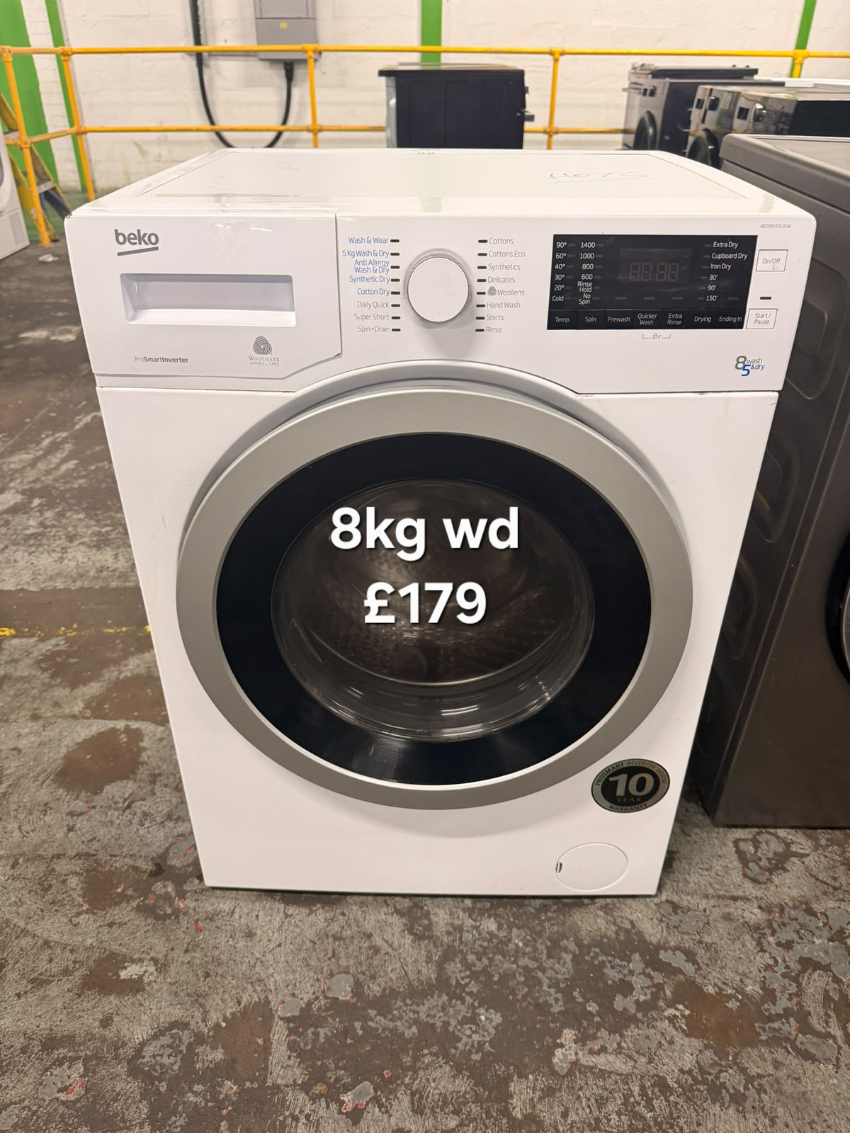 Beko 8kg Washer Dryer Refurbished | 120 Day Warranty | Free Delivery