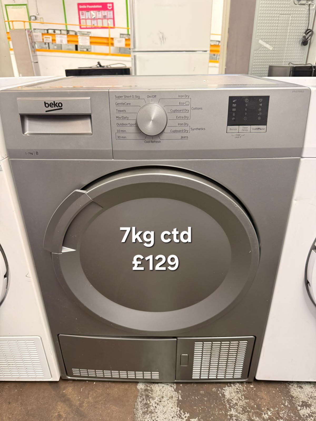 Beko 7kg condenser tumble dryer Refurbished | 120 Day Warranty | Free Delivery