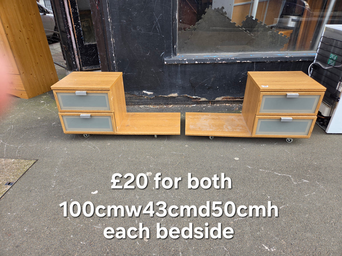 2 underbed bedside tables Free Delivery in Leicester
