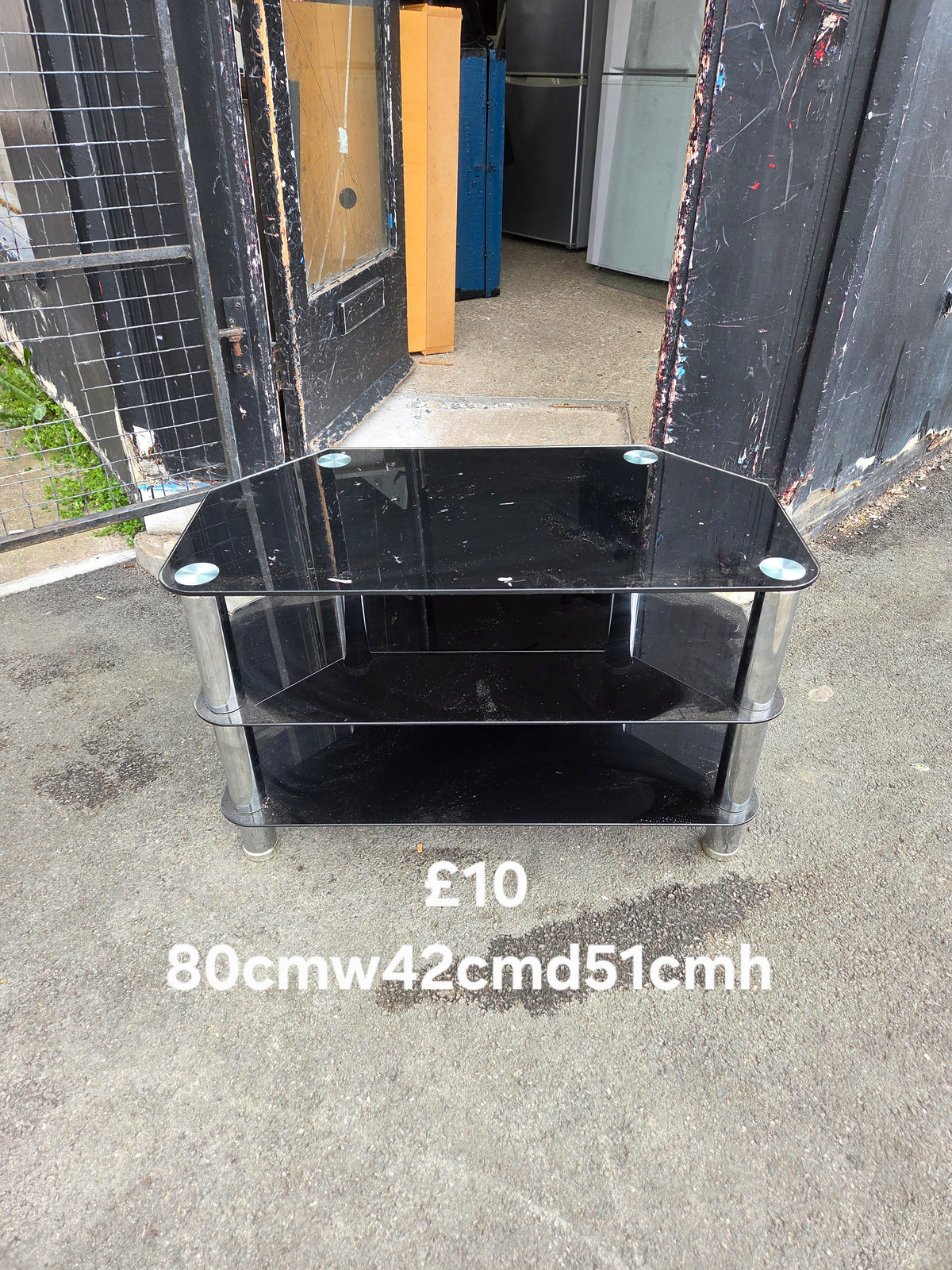 Glass tv unit Free Delivery in Leicester