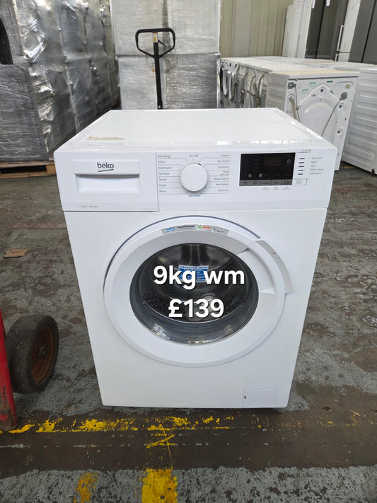 Beko WTL92151W 9kg washing machine Refurbished | 120 Day Warranty | Free Delivery