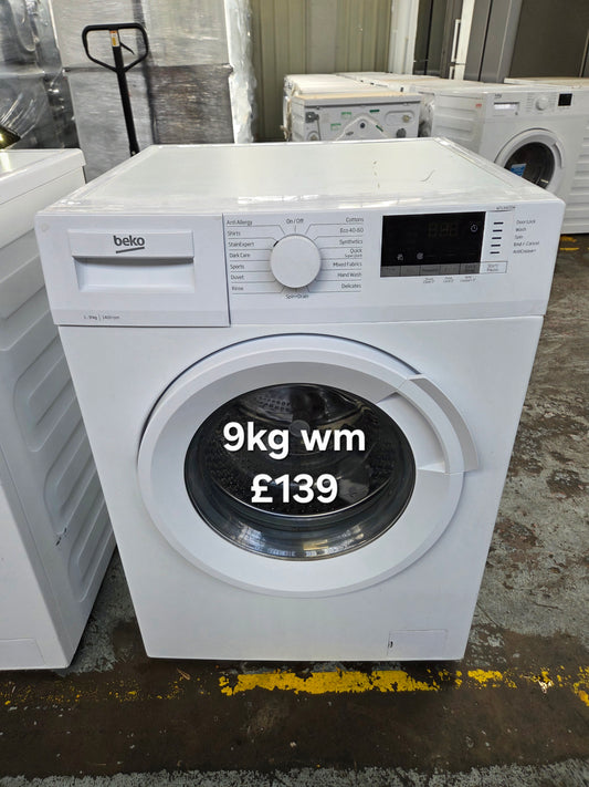 Beko WTL94151W 9kg washing machine Refurbished | 120 Day Warranty | Free Delivery