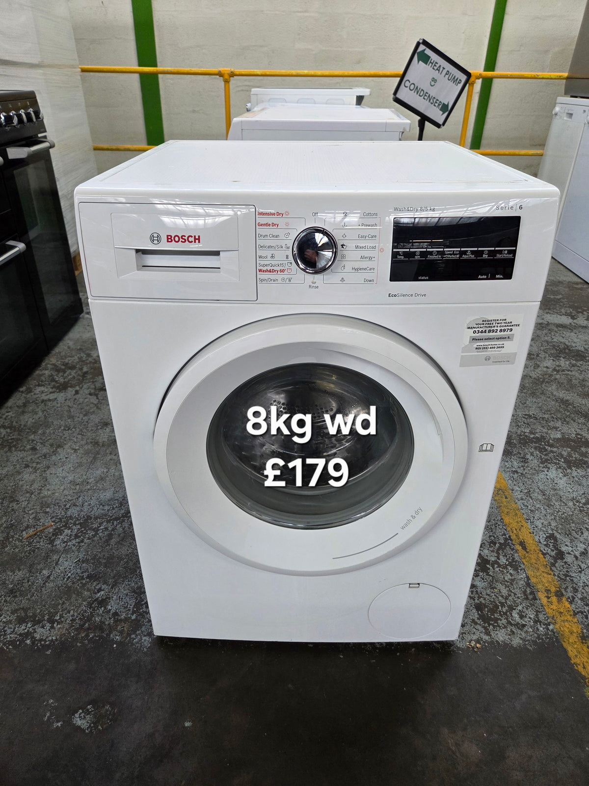 Bosch WVG30461GB 8kg Washer dryer Refurbished | 120 Day Warranty | Free Delivery