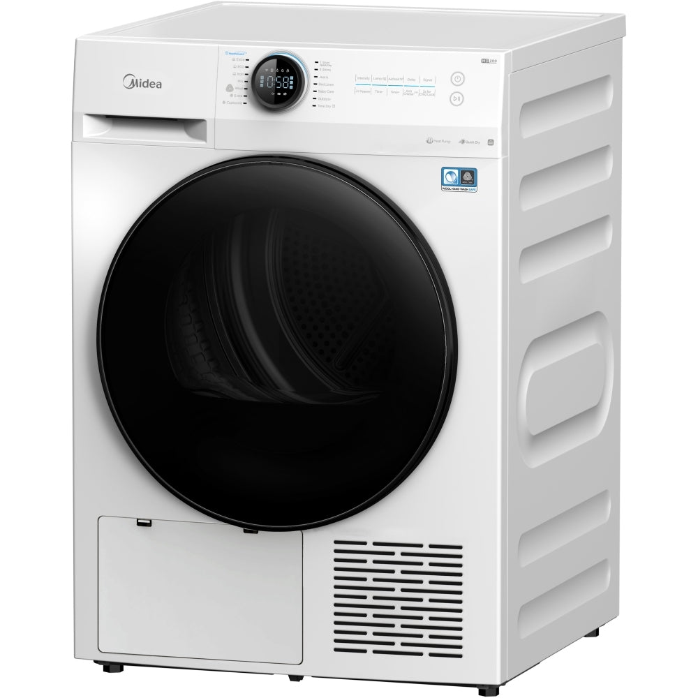 Midea MD200H80WB/W-UK
Heat Pump Tumble Dryer, 8kg, White, A+++ Rated