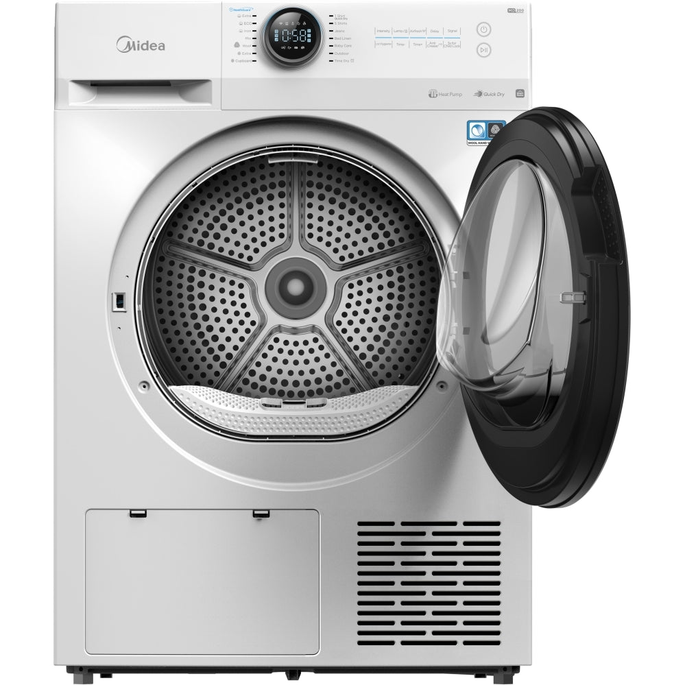 Midea MD200H80WB/W-UK
Heat Pump Tumble Dryer, 8kg, White, A+++ Rated