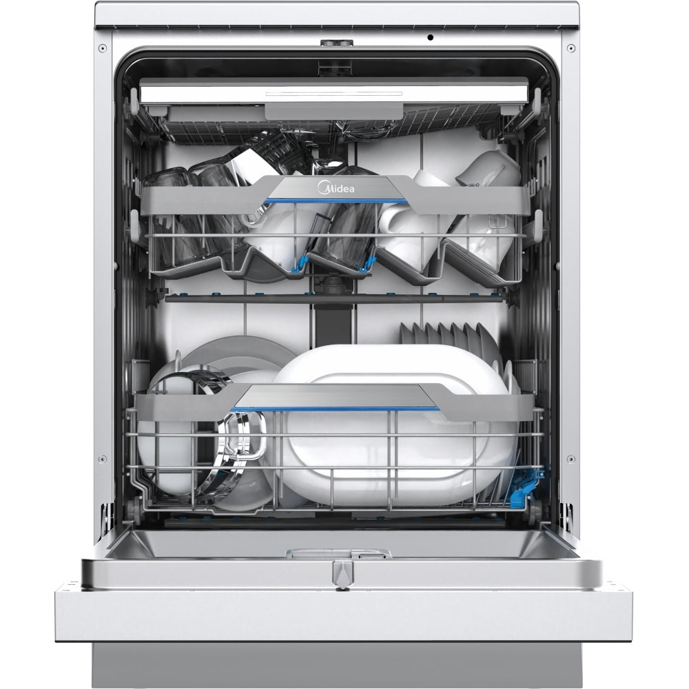 Midea MDWEF1433G(SS)-WG-UK
Dishwasher, 14 Place Settings, Stainless Steel, B Rated