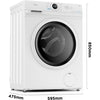 Midea MF10EW70BA
Washing Machine, 7kg, 1400 Spin, White, A Rated