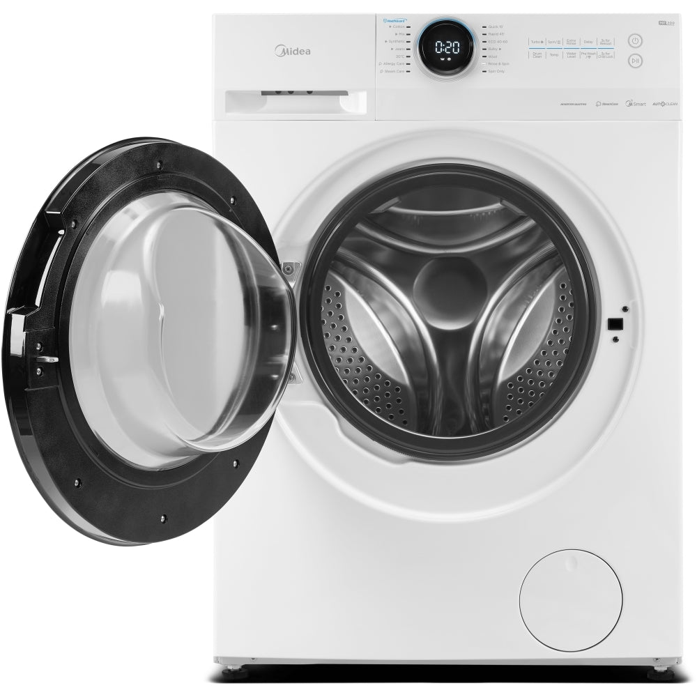 Midea MF20EW90WB
Washing Machine, 9kg, 1300 Spin, White, A Rated