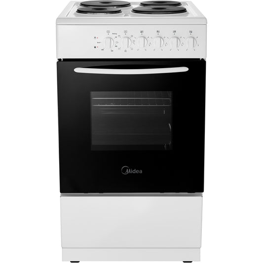Midea MFO20DME4H109-WH
Solid Plate Electric Cooker with Single Oven, White, A Rated